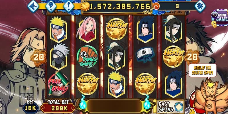 Hướng dẫn cách tham gia giải trí cùng Nổ hũ Naruto cho newbie